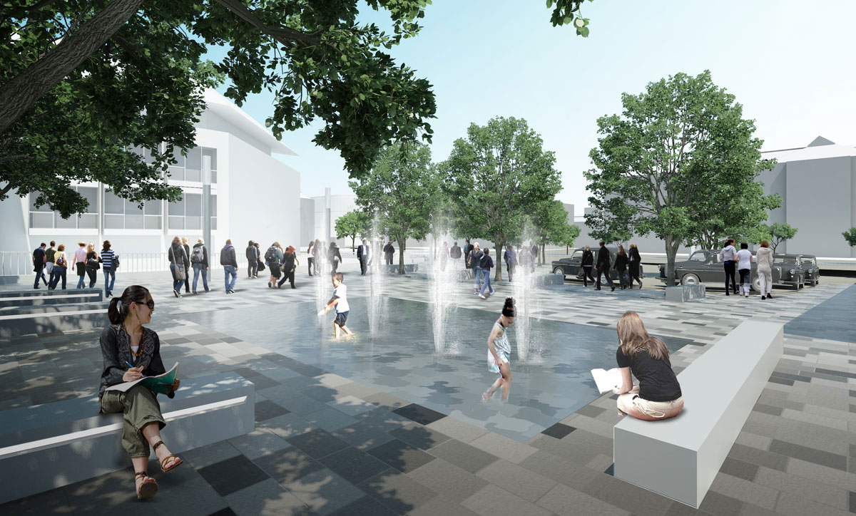 CGI image of Maidenhead Town Centre regeneration